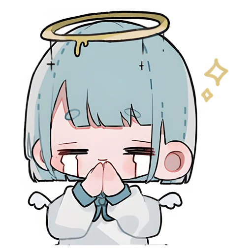😭 Стикер «Девочки ангелы» для Telegram