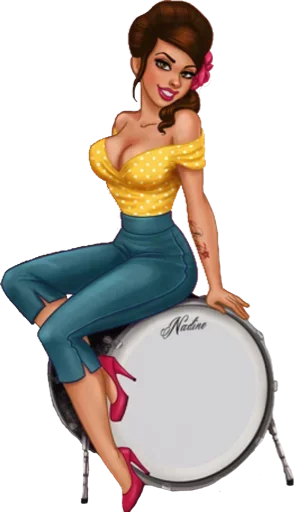 🥳 Стикер «Girls» для Telegram