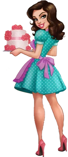 🥳 Стикер «Girls» для Telegram