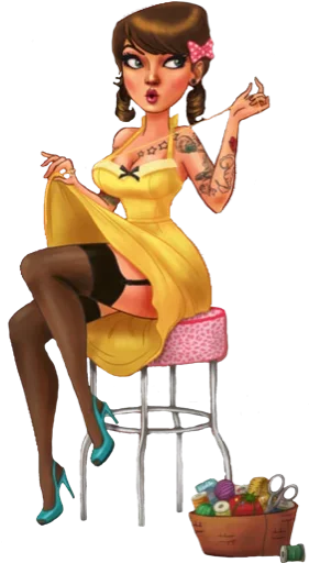 😚 Стикер «Girls» для Telegram