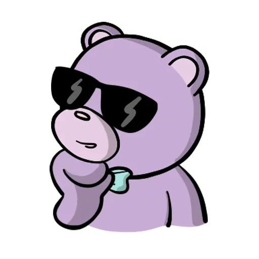 🤞 Стикер «Переходный Возраст Девушки и Мишки» для Telegram