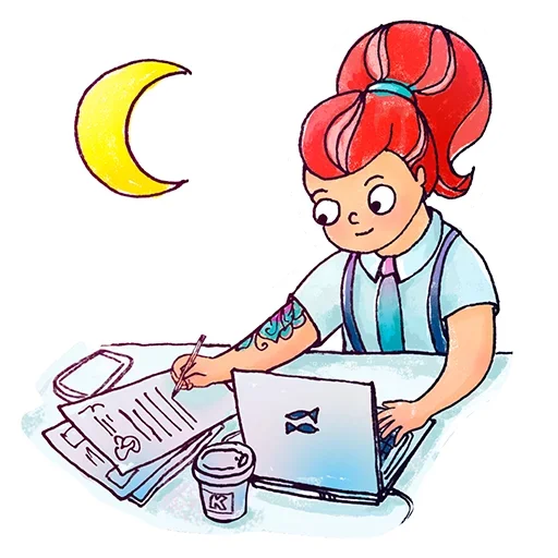 😮 Стикер «Tattoo» для Telegram