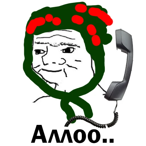 📞 Стикер «Скільки годин?» для Telegram