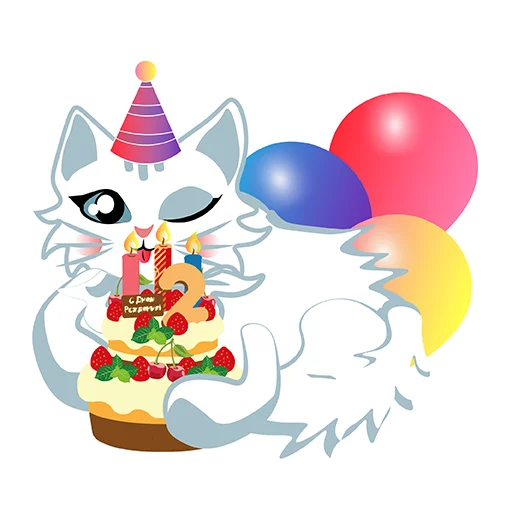 🎉 Стикер «Deya the Cat» для Telegram