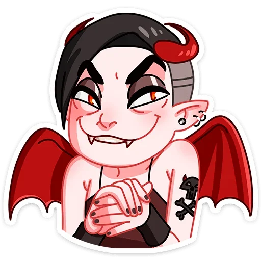 😈 Стикер «Деймония» для Telegram