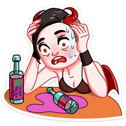 😅 Стикер «Деймония» для Telegram