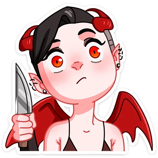 🔪 Стикер «Деймония» для Telegram