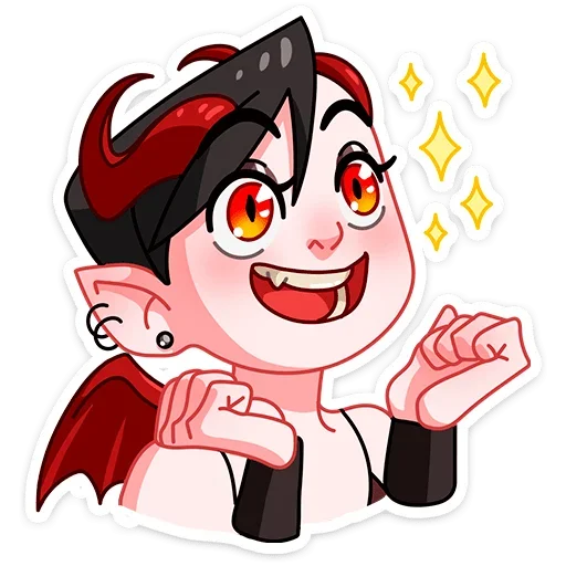 🤩 Стикер «Деймония» для Telegram