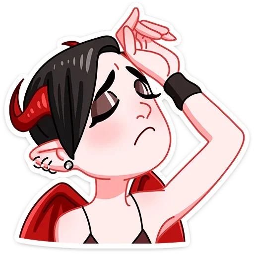 ☹️ Стикер «Деймония» для Telegram