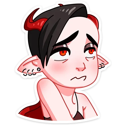 ☹️ Стикер «Деймония» для Telegram