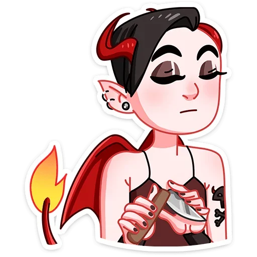 🔪 Стикер «Деймония» для Telegram