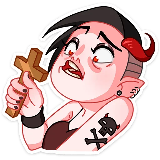 ✝️ Стикер «Деймония» для Telegram