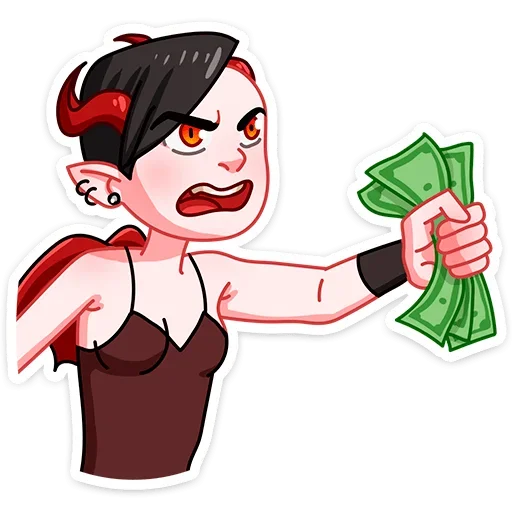 💰 Стикер «Деймония» для Telegram