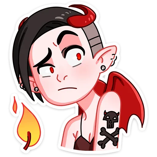 🤨 Стикер «Деймония» для Telegram