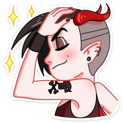 ☺️ Стикер «Деймония» для Telegram