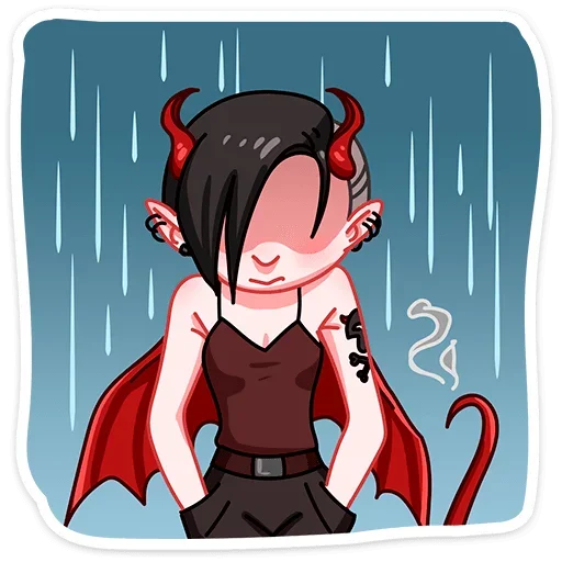 ☔️ Стикер «Деймония» для Telegram