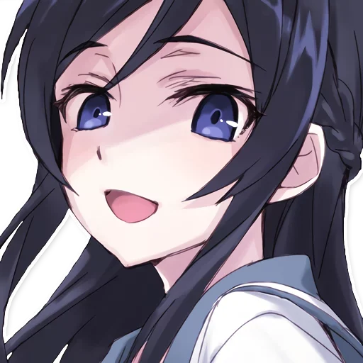 ❤️ Стикер «2D тян» для Telegram