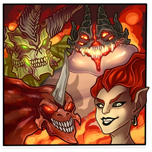 😏 Стикер «Diablo» для Telegram