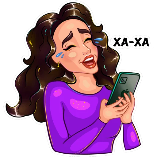 Стикерпак Диана Иллюстратор для Telegram
