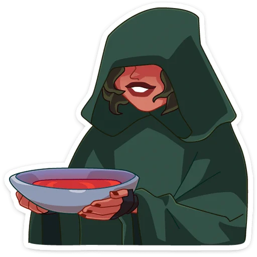 🍵 Стикер «Диана Бонс» для Telegram
