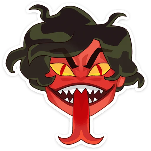 👿 Стикер «Диана Бонс» для Telegram
