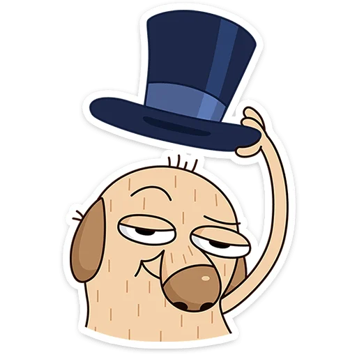 👋 Стикер «Пёс Дигги» для Telegram