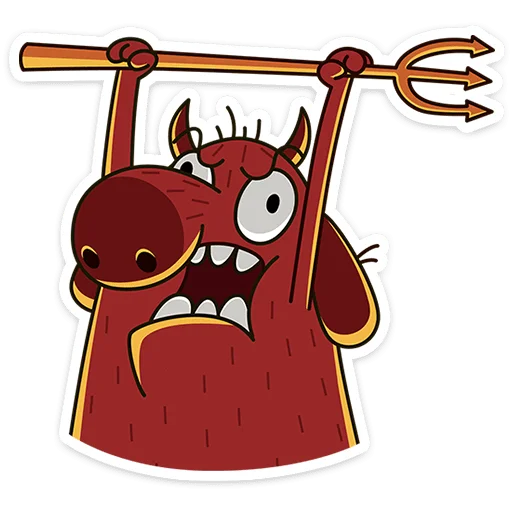 😈 Стикер «Пёс Дигги» для Telegram