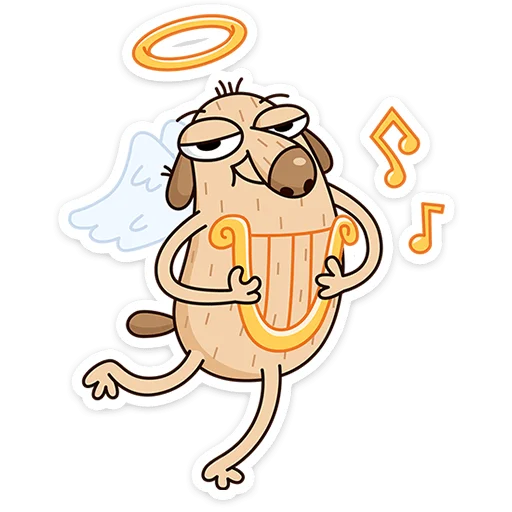 😇 Стикер «Пёс Дигги» для Telegram