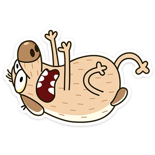 😵 Стикер «Пёс Дигги» для Telegram