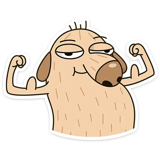 💪 Стикер «Пес Дигги» для Telegram