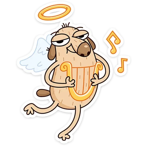 😇 Стикер «Пес Дигги» для Telegram