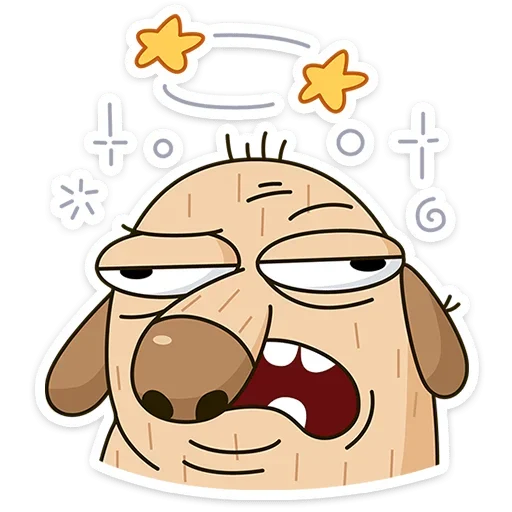 🥴 Стикер «Пес Дигги» для Telegram