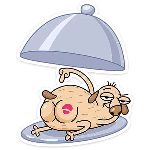 🍑 Стикер «Пес Дигги» для Telegram
