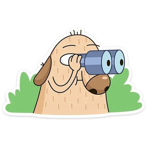 👀 Стикер «Пес Дигги» для Telegram