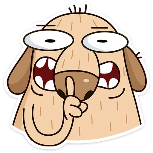 🤫 Стикер «Пес Дигги» для Telegram