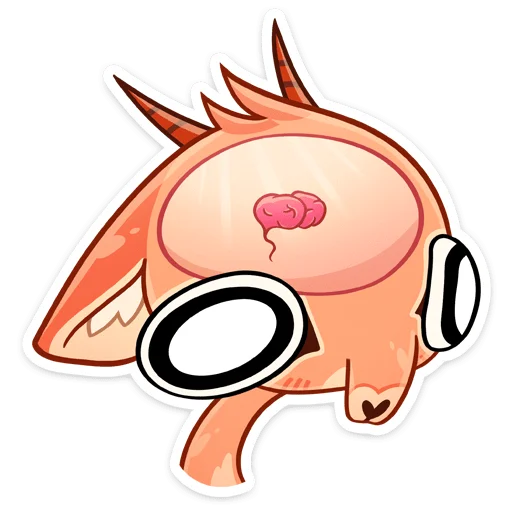 🧠 Стикер «Дикдик» для Telegram