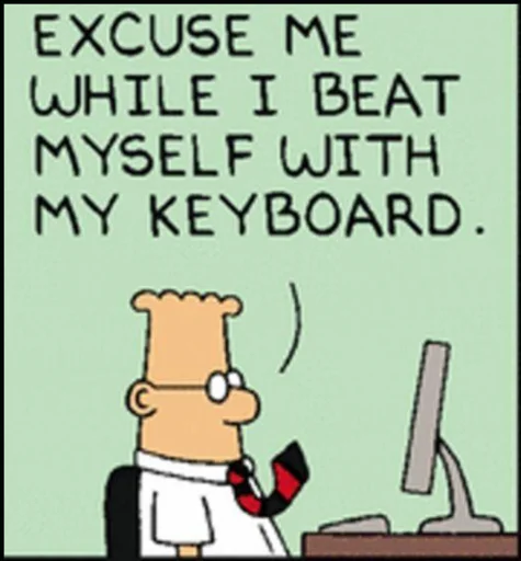 😑 Стикер «Dilbert» для Telegram
