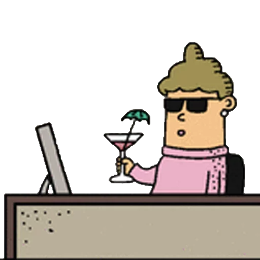 😎 Стикер «Dilbert» для Telegram