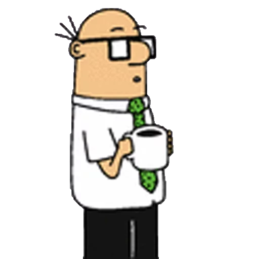 😯 Стикер «Dilbert» для Telegram