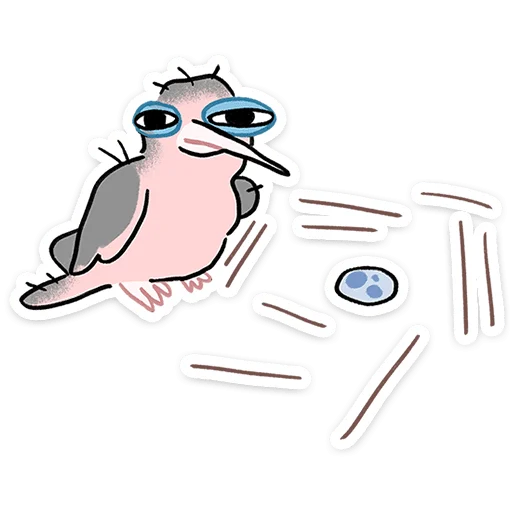 😑 Стикер «Птенец Дима» для Telegram