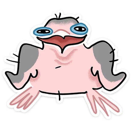 😆 Стикер «Птенец Дима» для Telegram