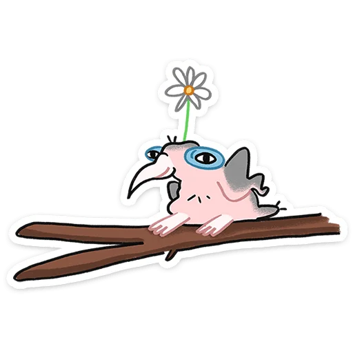 🌷 Стикер «Птенец Дима» для Telegram