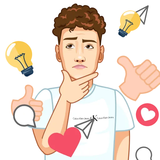 🤔 Стикер «Reelsmentor» для Telegram