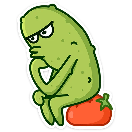 🥒 Стикер «Огурчик Димон» для Telegram