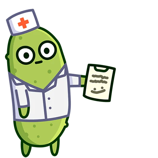 👨‍⚕️ Стикер «Огурчик Димон Без Текста» для Telegram