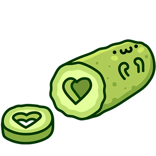 💚 Стикер «Огурчик Димон Без Текста» для Telegram