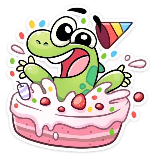 🥳 Стикер «Дин» для Telegram