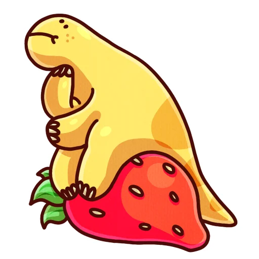 🤔 Стикер «dinosaur awesome» для Telegram