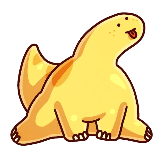 😛 Стикер «dinosaur awesome» для Telegram