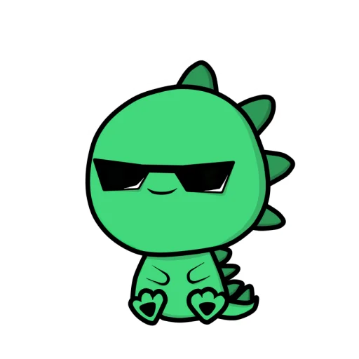 😎 Стикер «ДИНОЗАВРИК КРОКИ ()» для Telegram